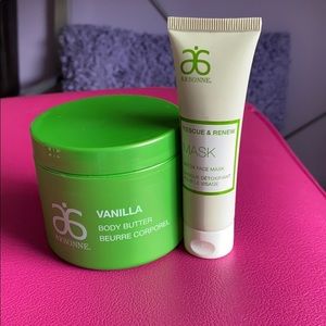 Arbonne body butter & mini mask